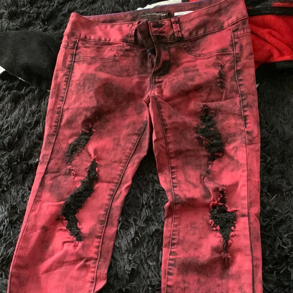 Blood red pants